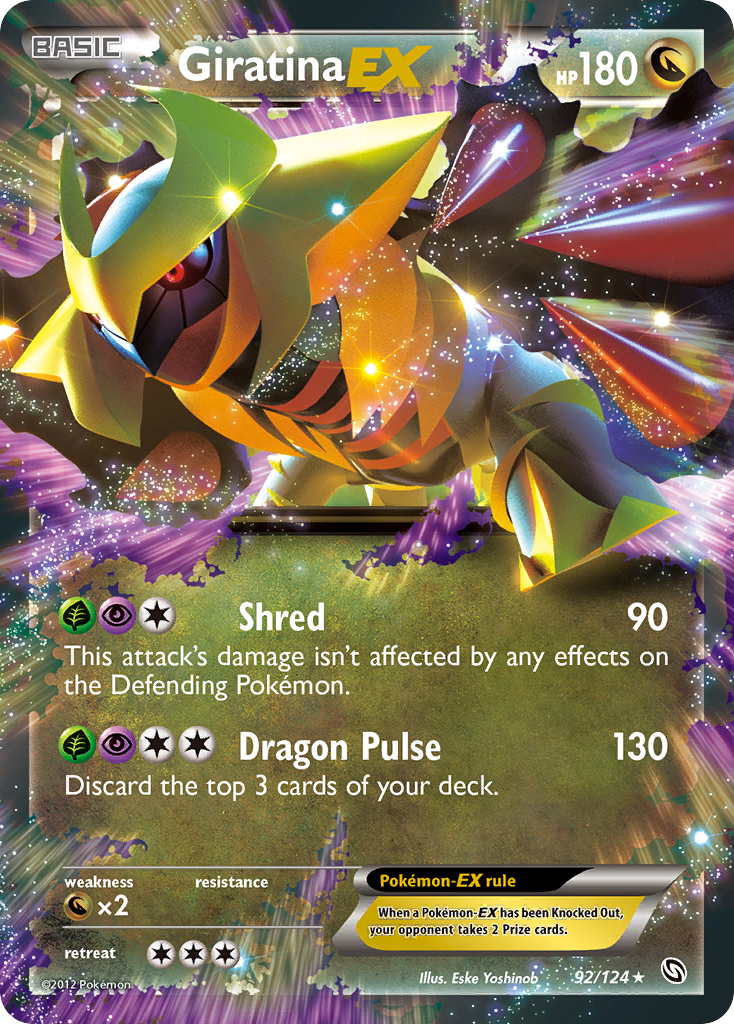 Giratina EX (92/124) [Black & White: Dragons Exalted] | Devastation Store