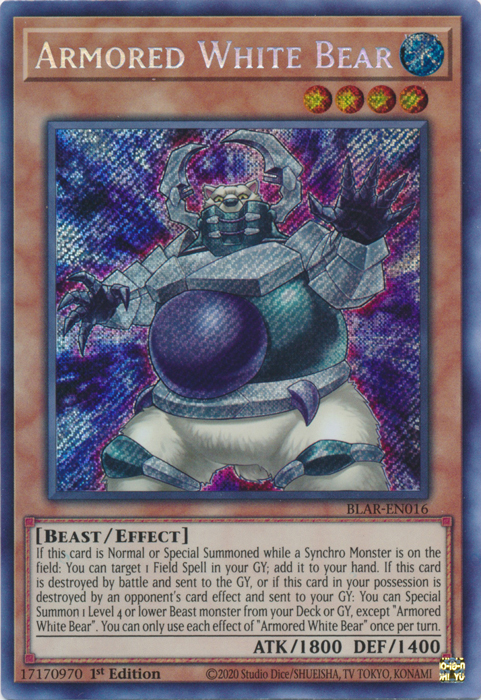 Armored White Bear [BLAR-EN016] Secret Rare | Devastation Store