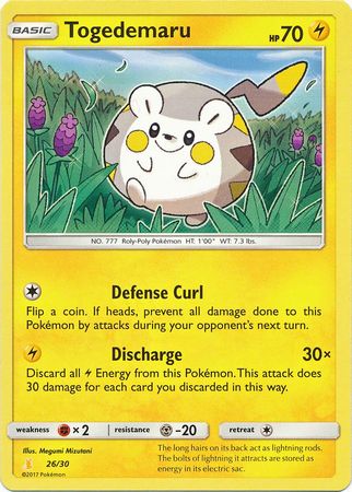 Togedemaru (26/30) [Sun & Moon: Trainer Kit - Alolan Raichu] | Devastation Store