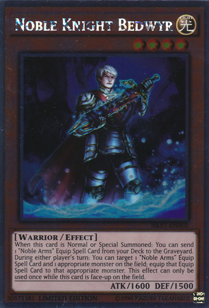Noble Knight Bedwyr [NKRT-EN002] Platinum Rare | Devastation Store
