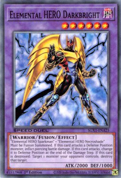 Elemental HERO Darkbright [SGX1-ENA25] Common | Devastation Store