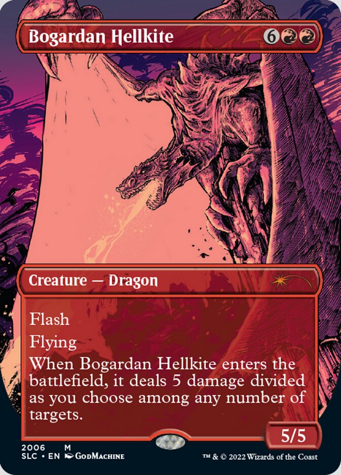 Bogardan Hellkite (Borderless) [Secret Lair 30th Anniversary Countdown Kit] | Devastation Store