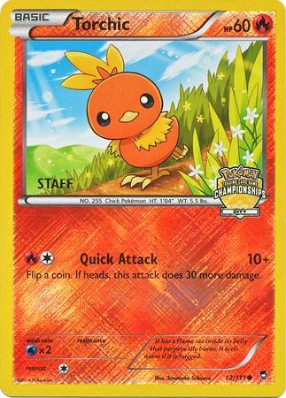 Torchic (12/111) (City Championship Promo Staff) [XY: Furious Fists] | Devastation Store