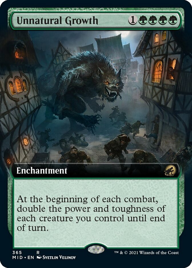 Unnatural Growth (Extended) [Innistrad: Midnight Hunt] | Devastation Store