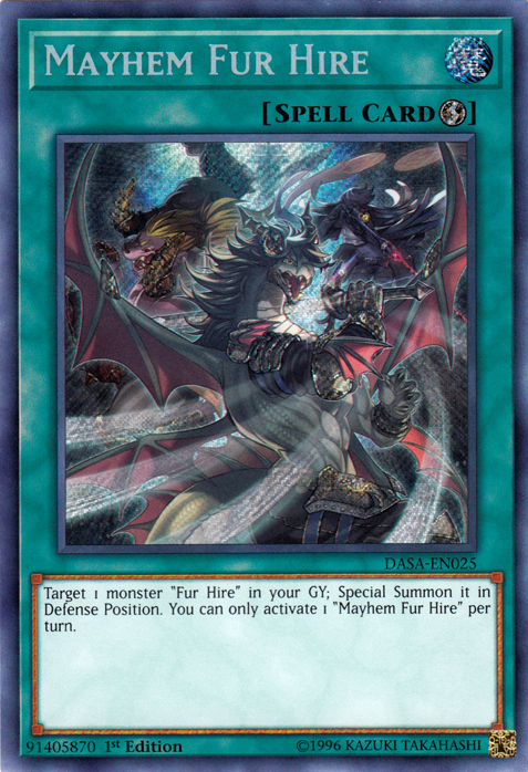 Mayhem Fur Hire [DASA-EN025] Secret Rare | Devastation Store