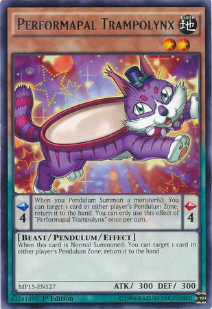 Performapal Trampolynx [MP15-EN127] Rare | Devastation Store