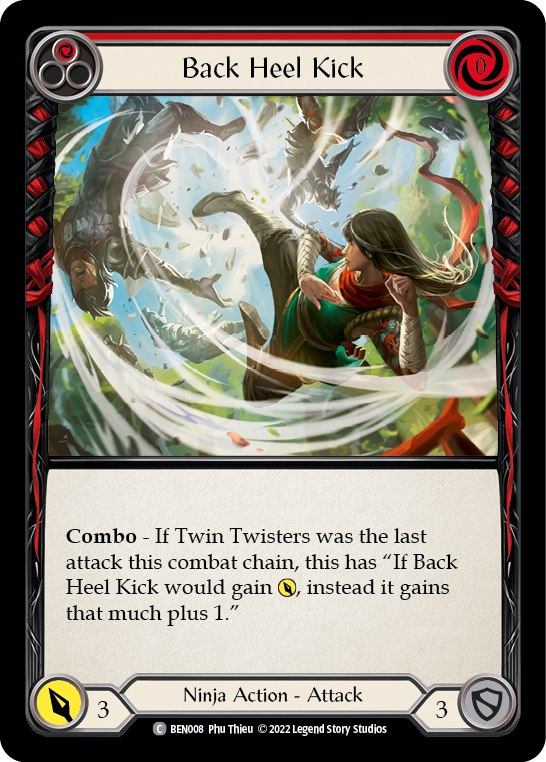 Back Heel Kick (Red) [BEN008] (Outsiders Benji Blitz Deck) | Devastation Store