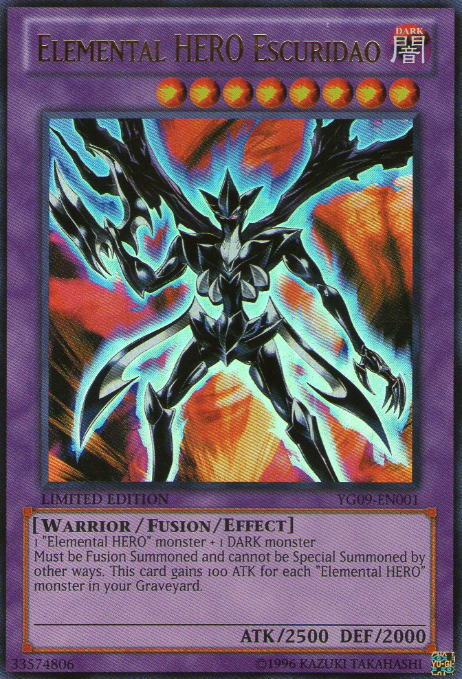 Elemental HERO Escuridao [YG09-EN001] Ultra Rare | Devastation Store