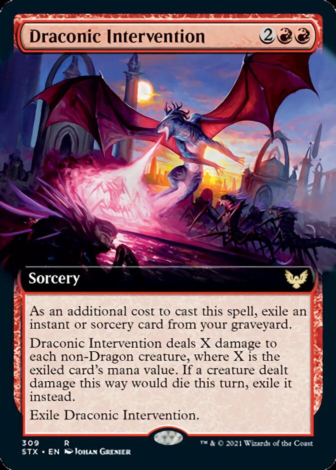 Draconic Intervention (Extended) [Strixhaven: School of Mages] | Devastation Store