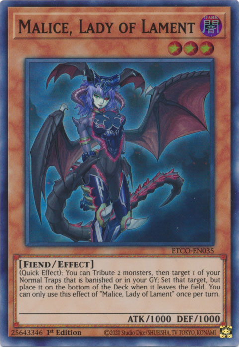 Malice, Lady of Lament [ETCO-EN035] Super Rare | Devastation Store