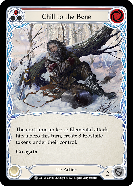 Chill to the Bone (Red) [ELE163] (Tales of Aria)  1st Edition Normal | Devastation Store