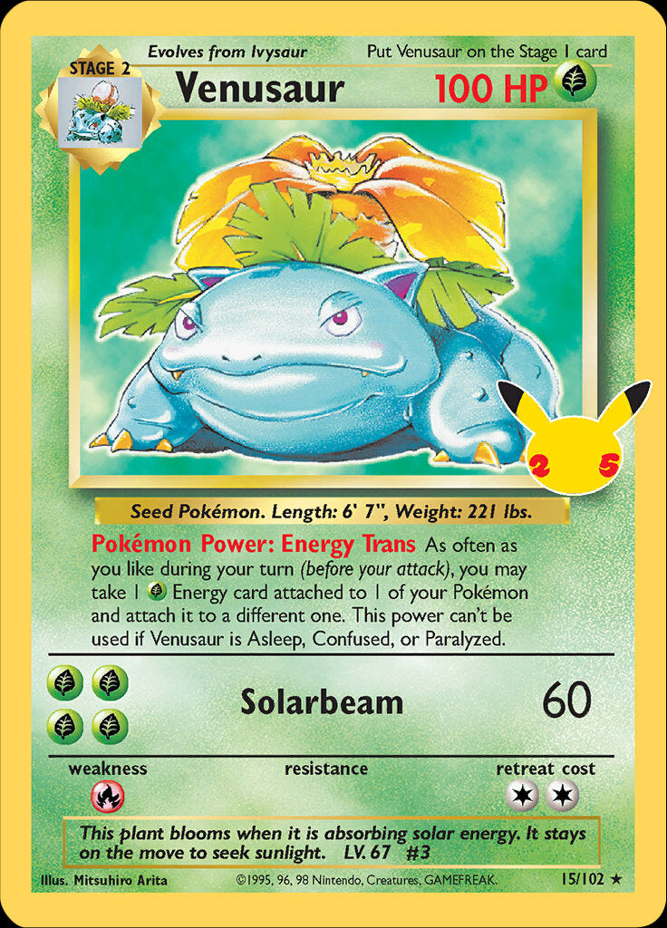 Venusaur (15/102) [Celebrations: 25th Anniversary - Classic Collection] | Devastation Store