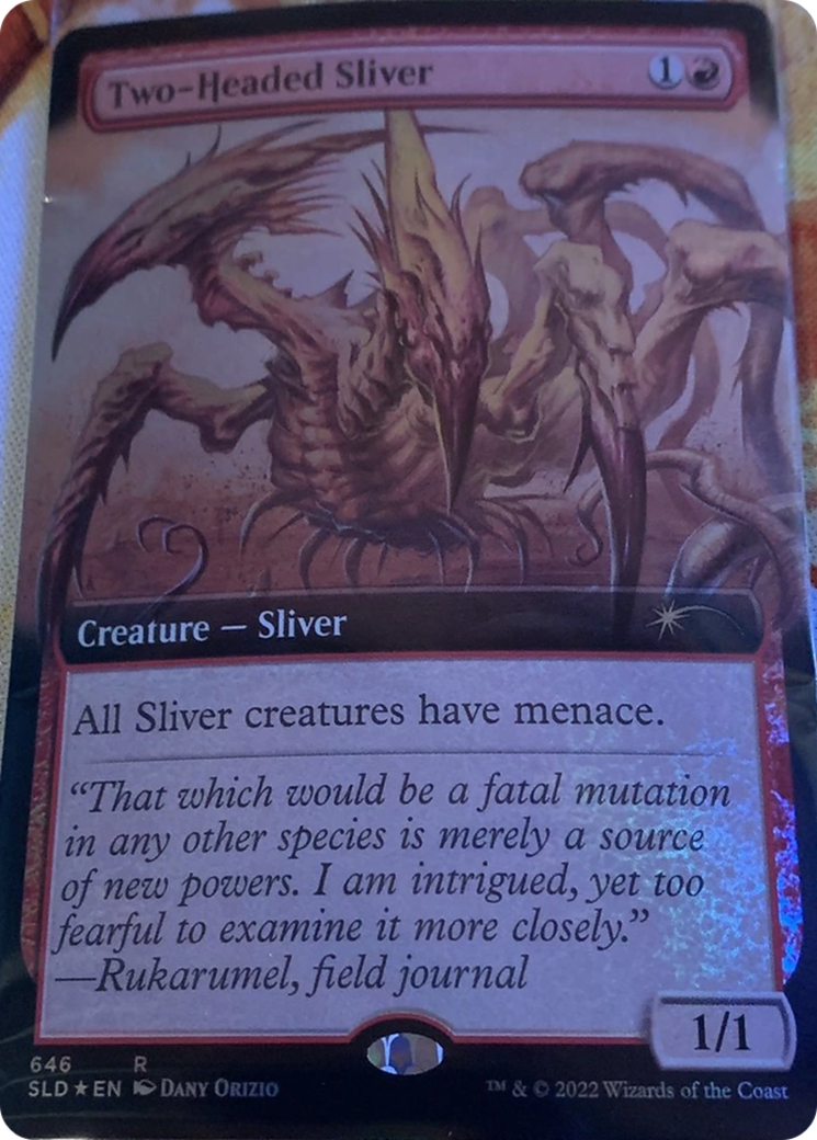 Two-Headed Sliver (Extended Art) [Secret Lair Drop Promos] | Devastation Store