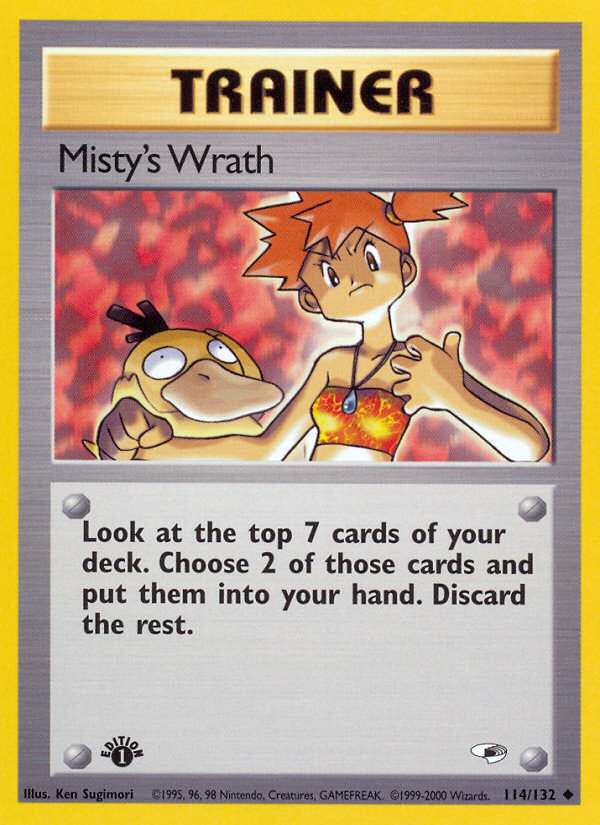 Misty's Wrath (114/132) [Gym Heroes 1st Edition] | Devastation Store