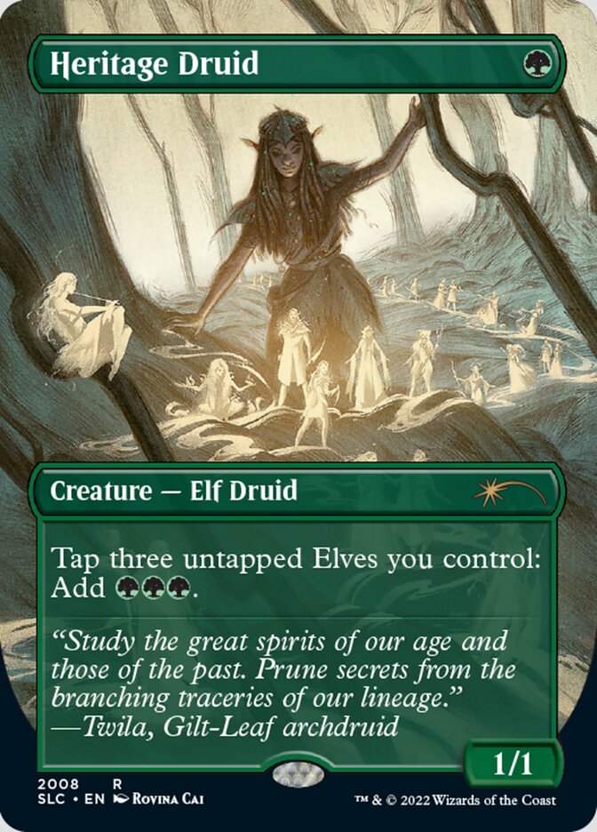 Heritage Druid (Borderless) [Secret Lair 30th Anniversary Countdown Kit] | Devastation Store