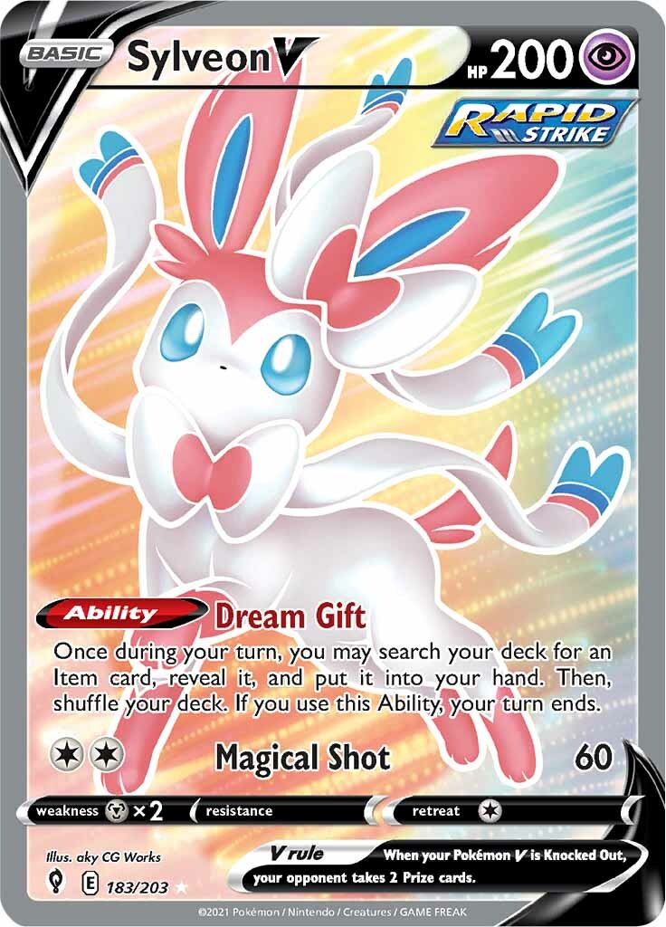 Sylveon V (183/203) [Sword & Shield: Evolving Skies] | Devastation Store