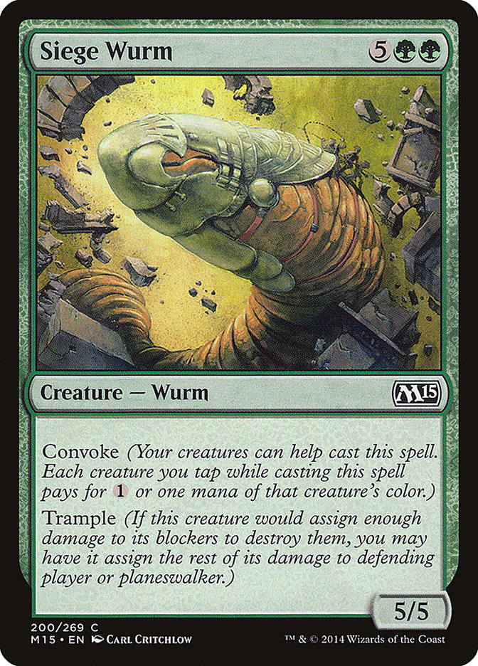 Siege Wurm [Magic 2015] | Devastation Store