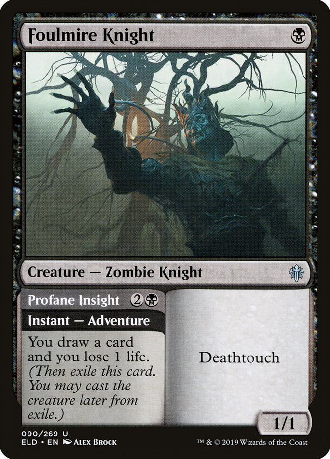 Foulmire Knight // Profane Insight [Throne of Eldraine] | Devastation Store