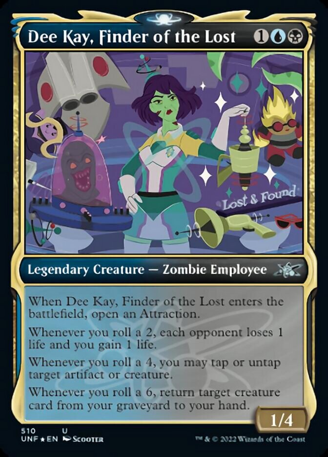 Dee Kay, Finder of the Lost (Showcase) (Galaxy Foil) [Unfinity] | Devastation Store