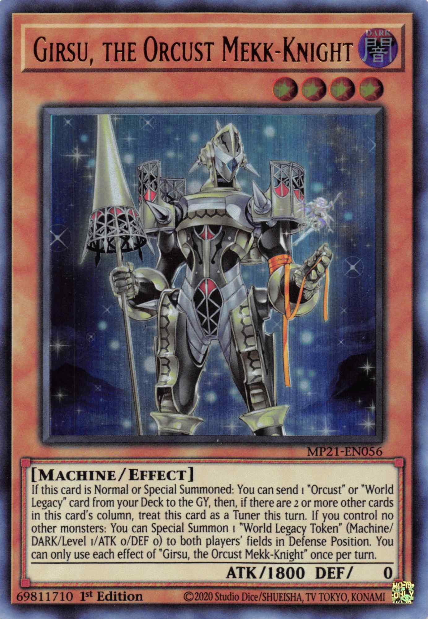 Girsu, the Orcust Mekk-Knight [MP21-EN056] Ultra Rare | Devastation Store