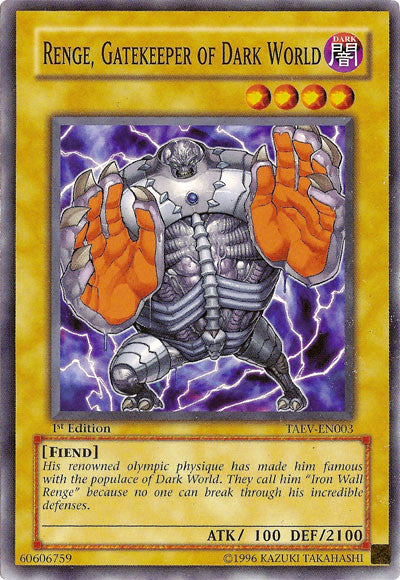 Renge, Gatekeeper of Dark World [TAEV-EN003] Common | Devastation Store
