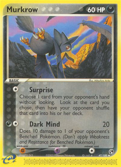 Murkrow (47/100) [EX: Sandstorm] | Devastation Store