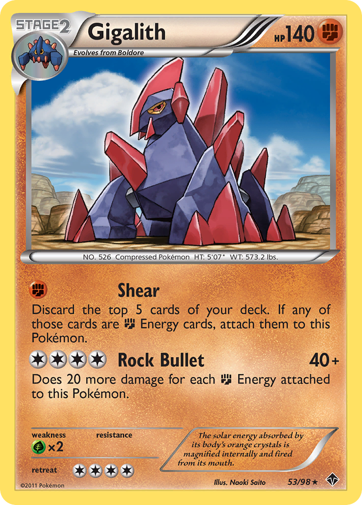Gigalith (53/98) [Black & White: Emerging Powers] | Devastation Store