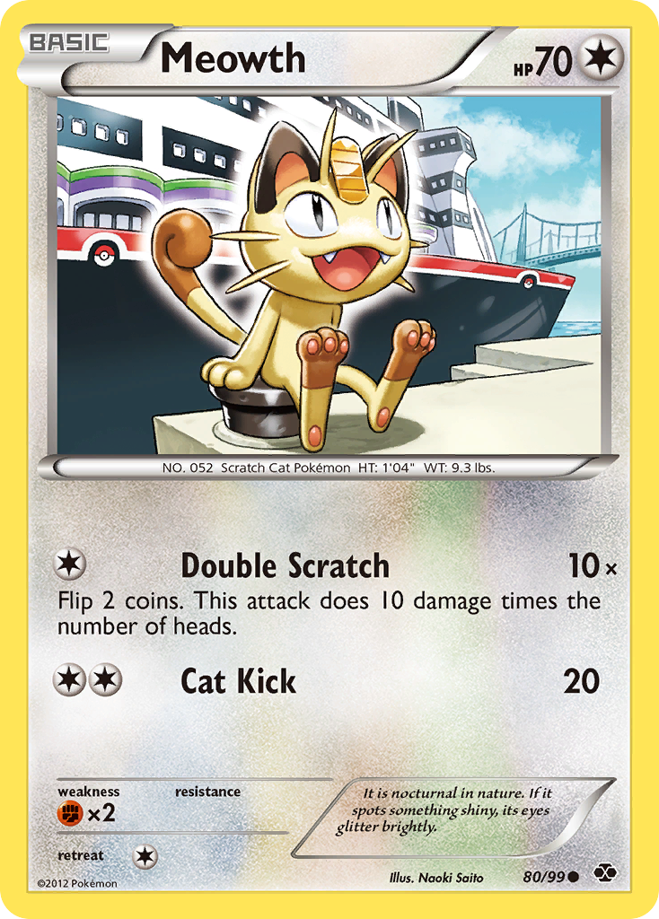 Meowth (80/99) [Black & White: Next Destinies] | Devastation Store