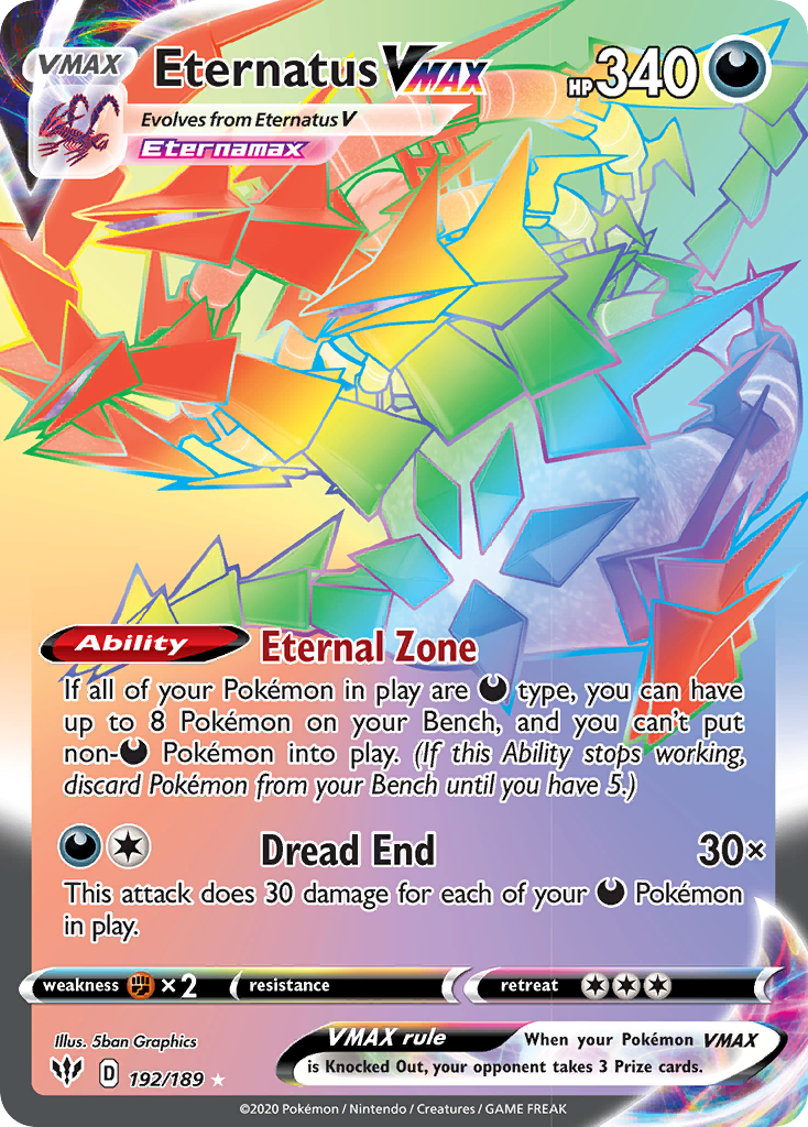 Eternatus VMAX (192/189) [Sword & Shield: Darkness Ablaze] | Devastation Store