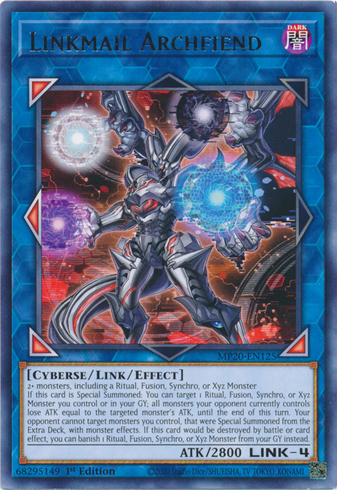 Linkmail Archfiend [MP20-EN125] Rare | Devastation Store