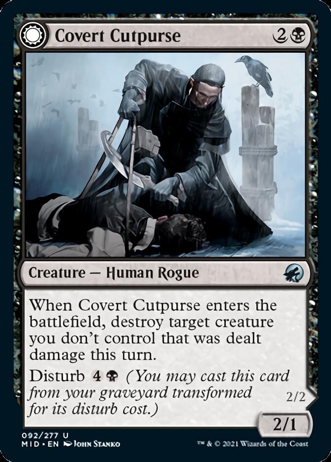 Covert Cutpurse // Covetous Geist [Innistrad: Midnight Hunt] | Devastation Store