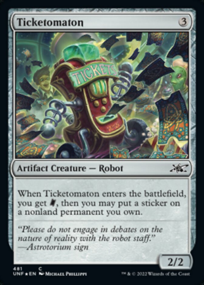 Ticketomaton (Galaxy Foil) [Unfinity] | Devastation Store