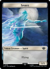 Spirit // Food (0022) Double-Sided Token (Surge Foil) [The Lord of the Rings: Tales of Middle-Earth Tokens] | Devastation Store