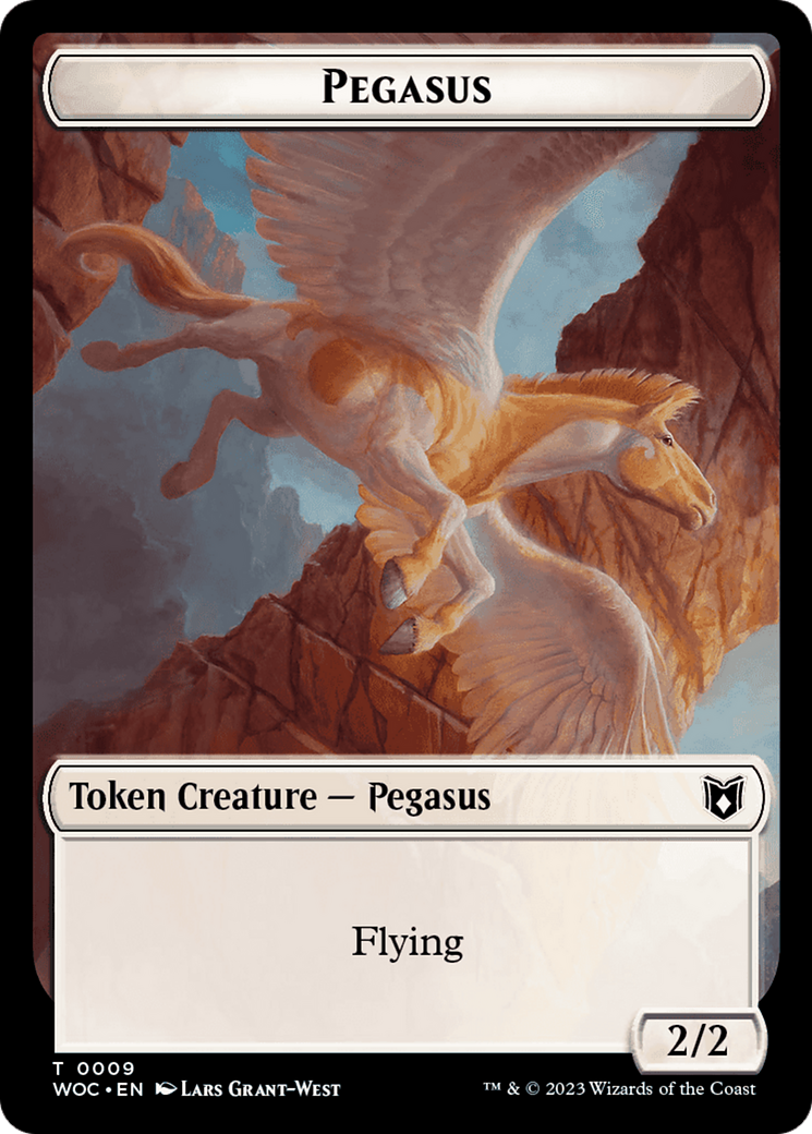 Pirate // Pegasus Double-Sided Token [Wilds of Eldraine Commander Tokens] | Devastation Store