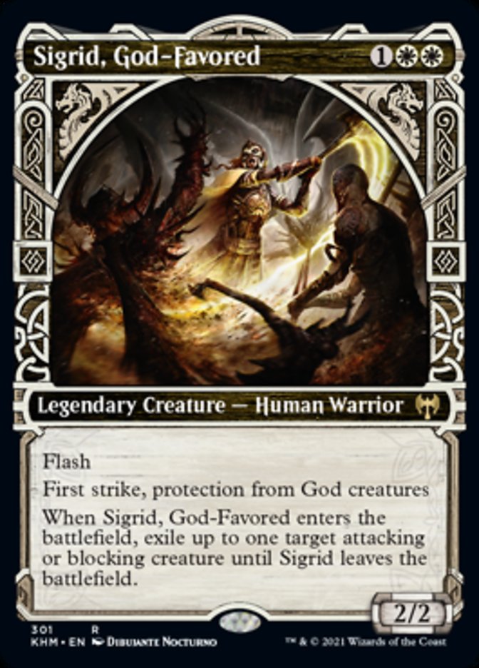 Sigrid, God-Favored (Showcase) [Kaldheim] | Devastation Store