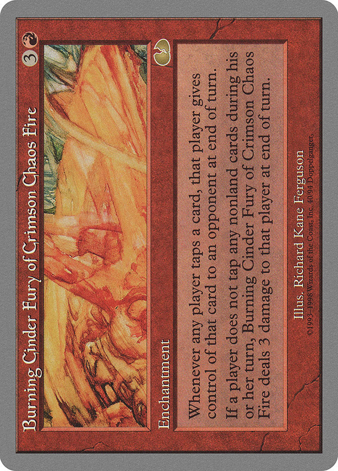 Burning Cinder Fury of Crimson Chaos Fire [Unglued] - Devastation Store | Devastation Store