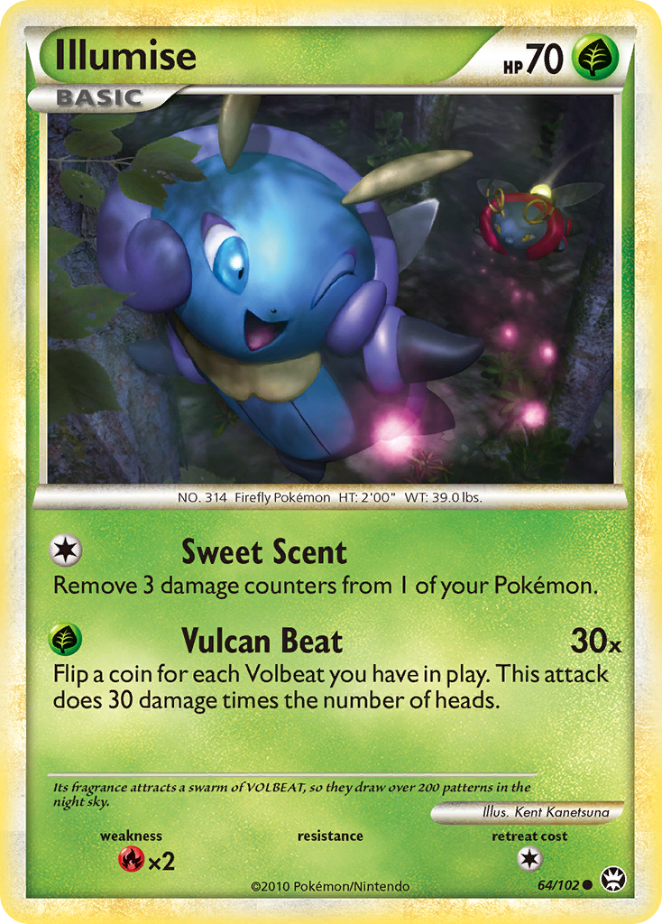 Illumise (64/102) [HeartGold & SoulSilver: Triumphant] | Devastation Store
