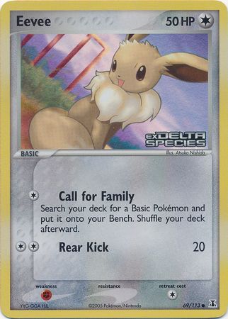 Eevee (69/113) (Stamped) [EX: Delta Species] | Devastation Store