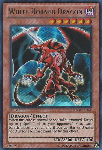 White-Horned Dragon [LCYW-EN164] Super Rare | Devastation Store