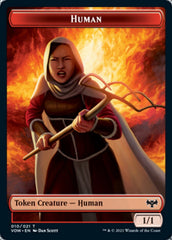 Copy // Human (010) Double-sided Token [Innistrad: Crimson Vow Tokens] | Devastation Store