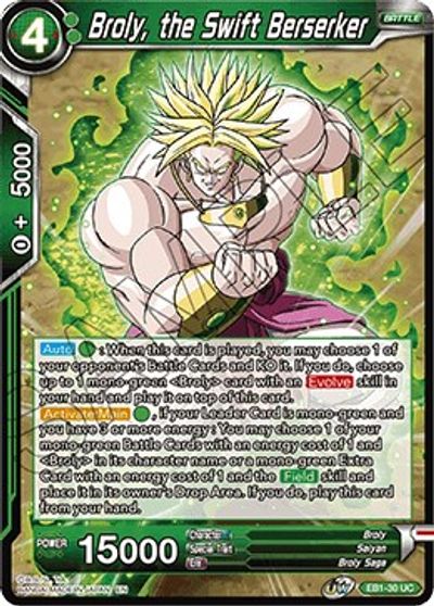 Broly, the Swift Berserker (EB1-30) [Battle Evolution Booster] | Devastation Store