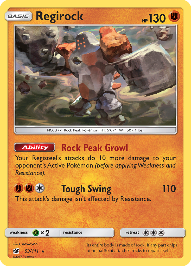 Regirock (53/111) [Sun & Moon: Crimson Invasion] | Devastation Store