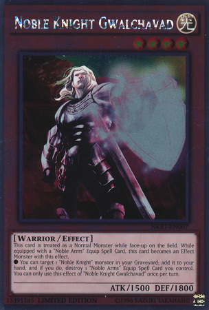 Noble Knight Gwalchavad [NKRT-EN007] Platinum Rare | Devastation Store