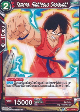 Yamcha, Righteous Onslaught [BT12-008] | Devastation Store