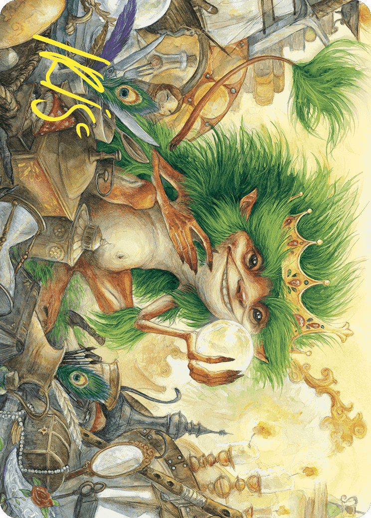 Knickknack Ouphe Art Card (Gold-Stamped Signature) [Wilds of Eldraine Art Series] | Devastation Store