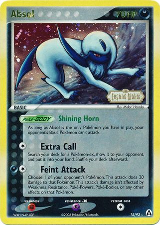 Absol (15/92) (Stamped) [EX: Legend Maker] | Devastation Store