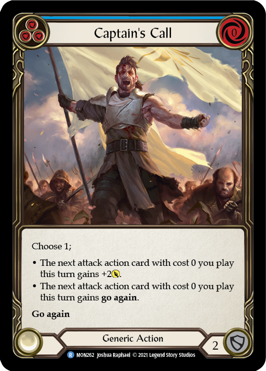 Captain's Call (Blue) [MON262] 1st Edition Normal - Devastation Store | Devastation Store