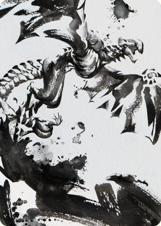 Quicksilver Fisher Art Card [Phyrexia: All Will Be One Art Series] | Devastation Store