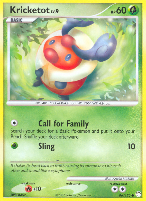 Kricketot (86/123) [Diamond & Pearl: Mysterious Treasures] | Devastation Store