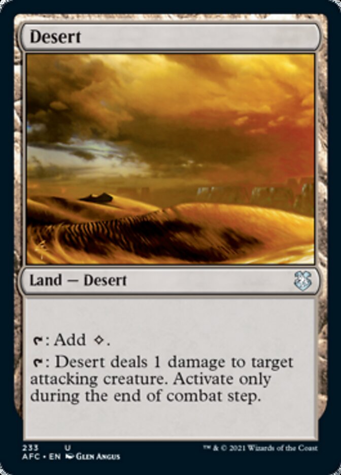 Desert [Dungeons & Dragons: Adventures in the Forgotten Realms Commander] | Devastation Store